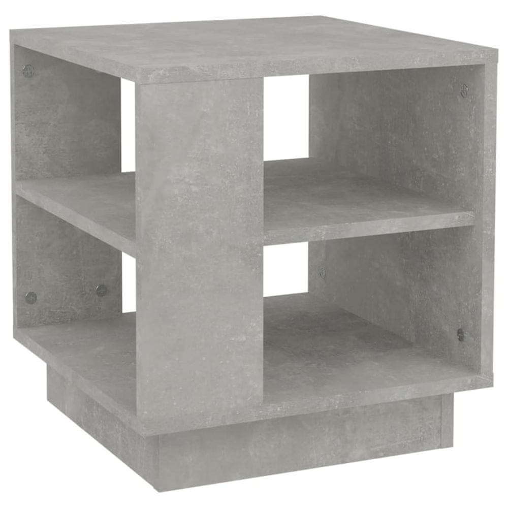 Vidaxl Konferenčný stolík betónový sivý 40x40x43 cm spracované drevo